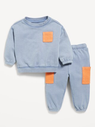 French-Terry Pocket Sweatshirt and Sweatpants Set for Baby | Old Navy | Old Navy (US)
