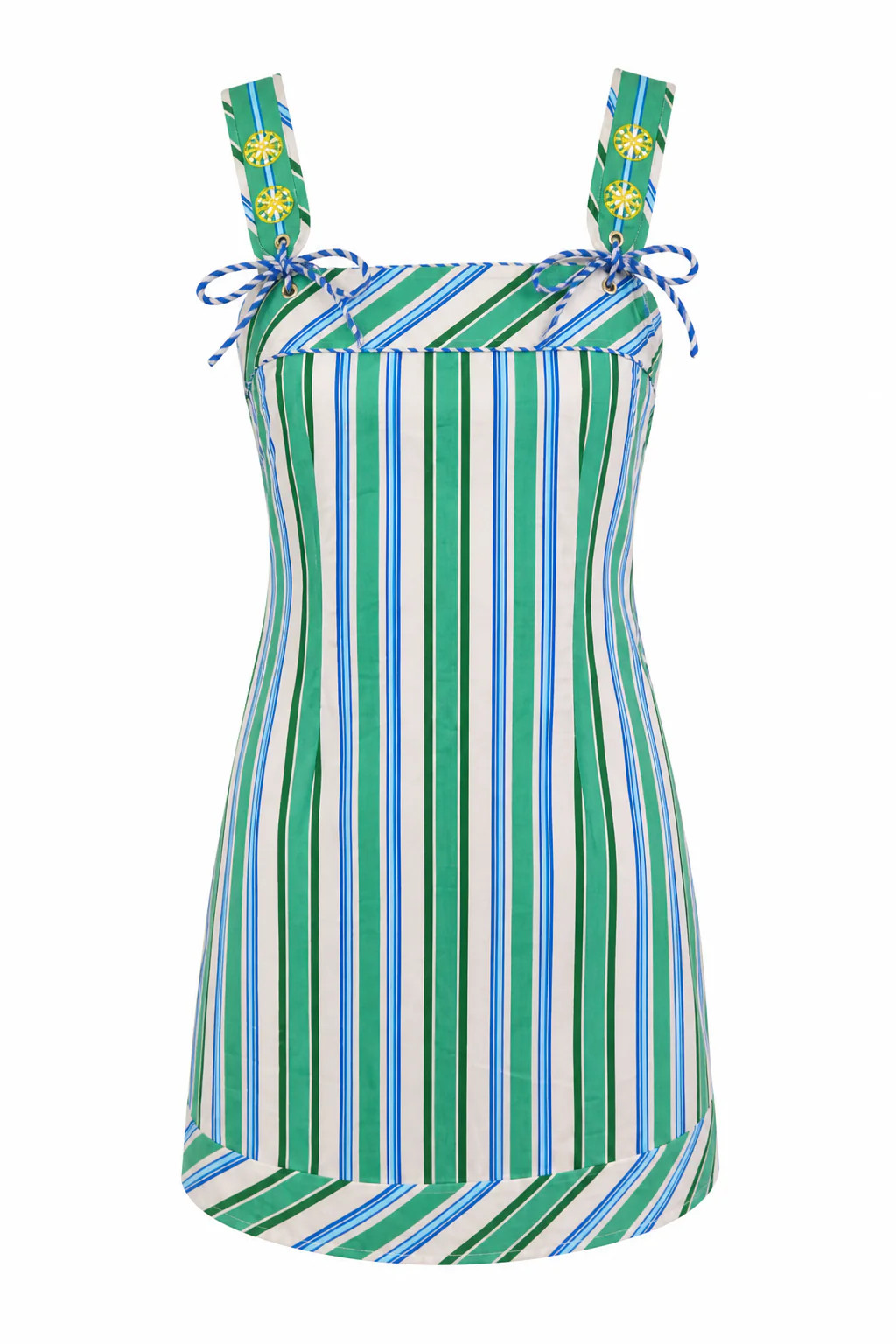 Blaine Luca Emerald Stripe Mini Dress | Anna Cate Collection