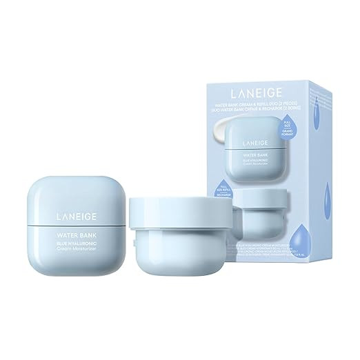 LANEIGE Water Bank Blue Hyaluronic Cream Moisturizer: Hydrating Korean Face Cream with Squalane &... | Amazon (US)