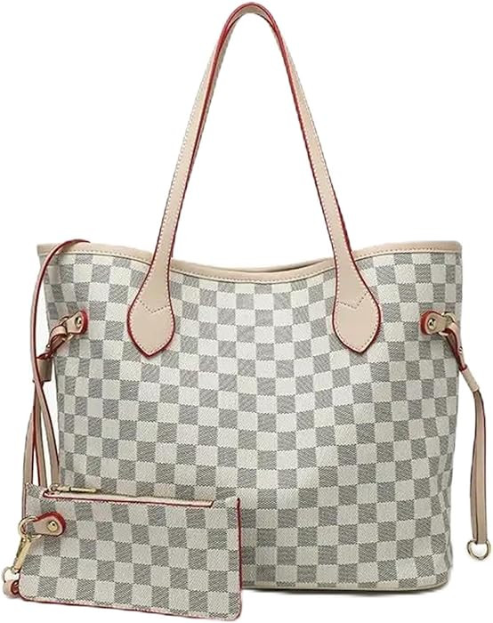 New Fashionable Women's Bags, European and American Style Retro Plaid Casual | Amazon (US)