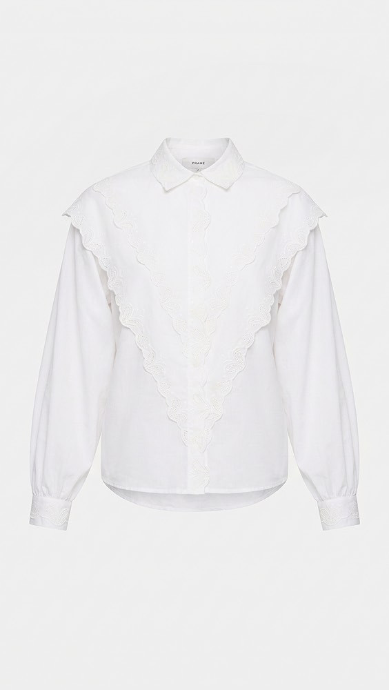 FRAME The Poplin Equestrian Shirt | Shopbop | Shopbop