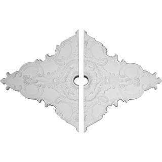 Ekena Millwork 2 in. x 67-1/4 in. x 43-3/8 in. Polyurethane Melchor Diamond Ceiling Medallion Mou... | The Home Depot