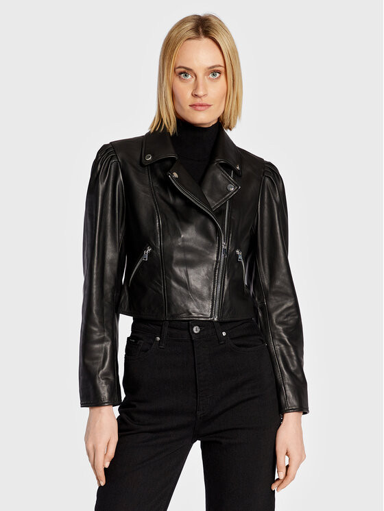 Ba&sh
     
        Giacca di pelle Perfecto Neli 1H22NELI Nero Regular Fit | Modivo IT