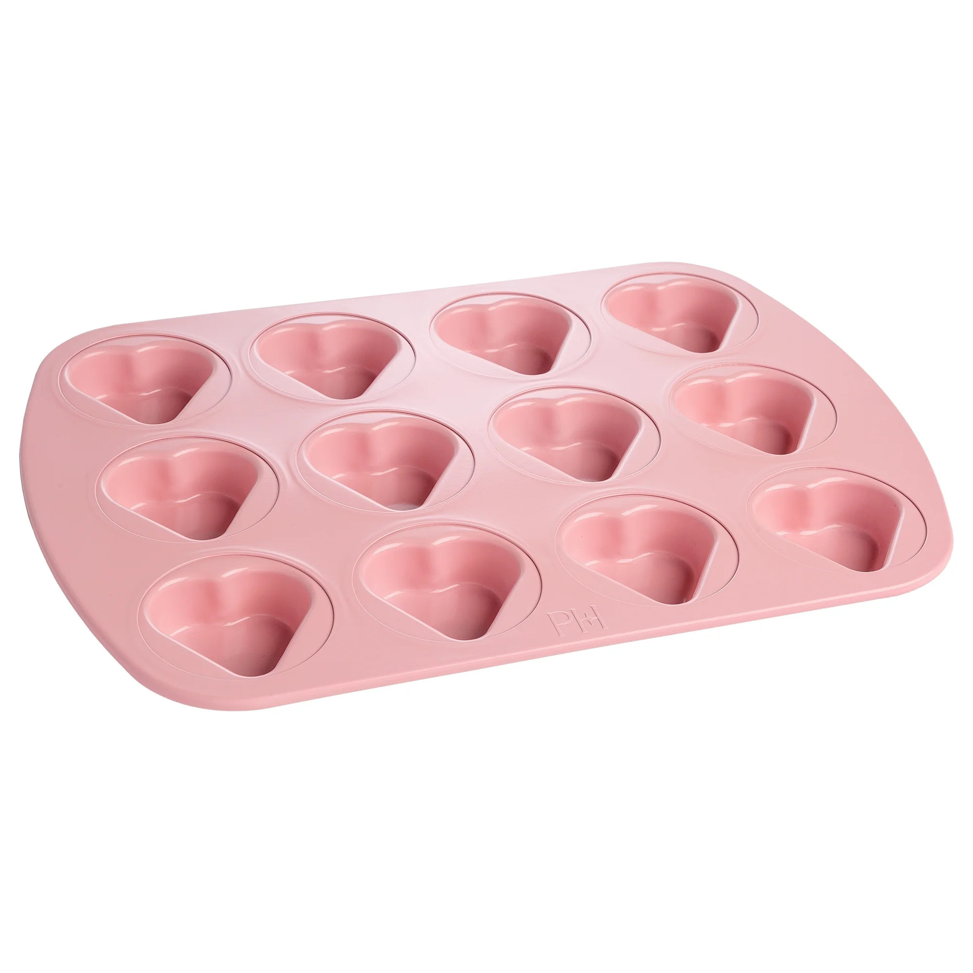 Paris Hilton 12 Cup Mini Heart Pan, Premium Nonstick, Heavy Duty Carbon Steel, Dishwasher Safe, P... | Walmart (US)