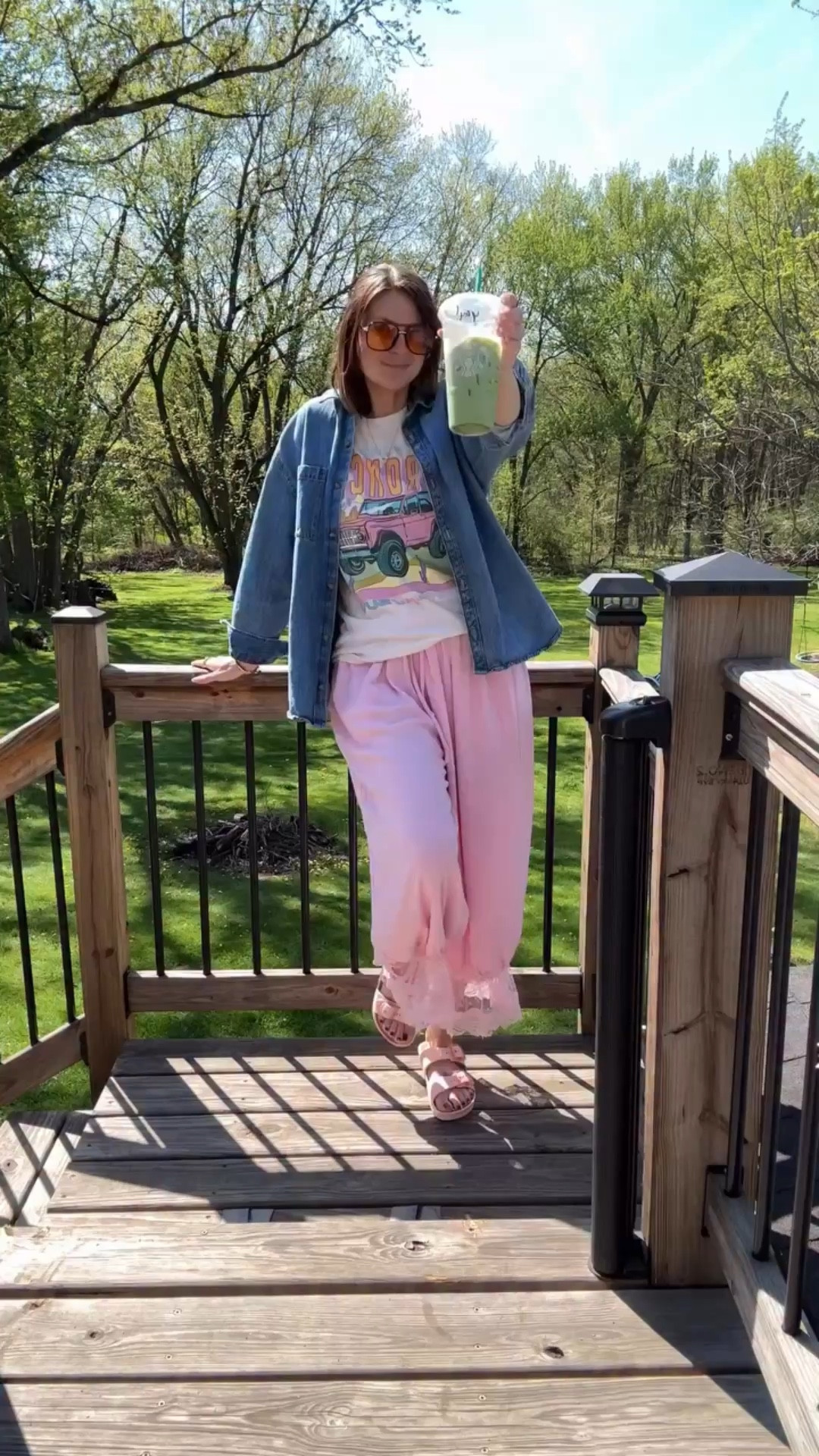 I’m here for the FUN styles while I’m recovering postpartum 💕 I may not be the size 2 I was pre pregnancy and I’m not pushing things either

Drop a comment below if you want the link to my outfit 👍🏻 Pants are crazy comfy and cool - comes in several color options. 

#postpartum #viralpants #toddlermom #momstyle #newmoms

#LTKmomlife #LTKootd #LTKSaleAlert