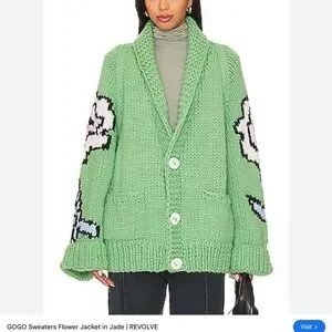 GOGO Flower Jacket Sweater | Poshmark