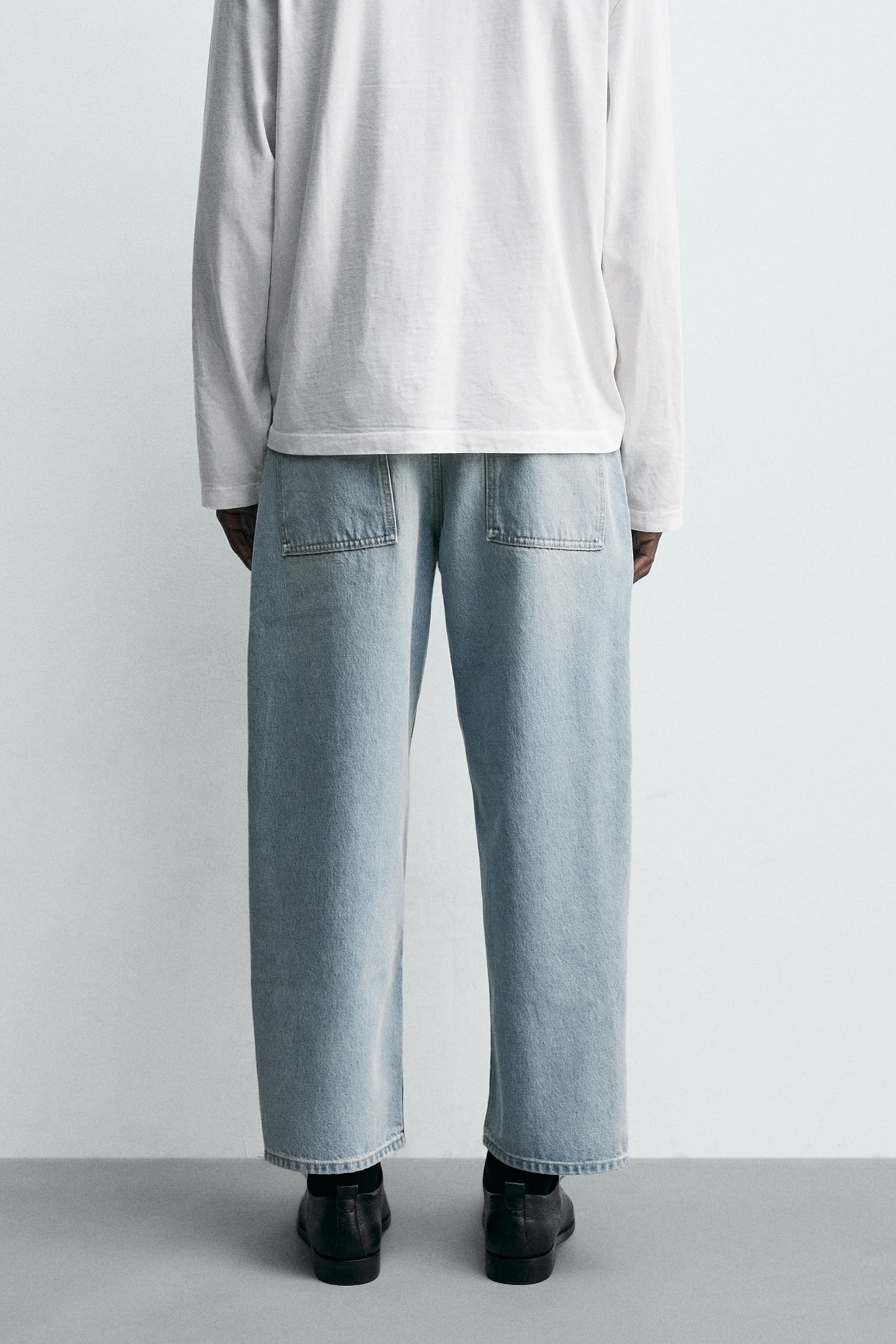TAPERED WIDE-LEG JEANS | Zara AU