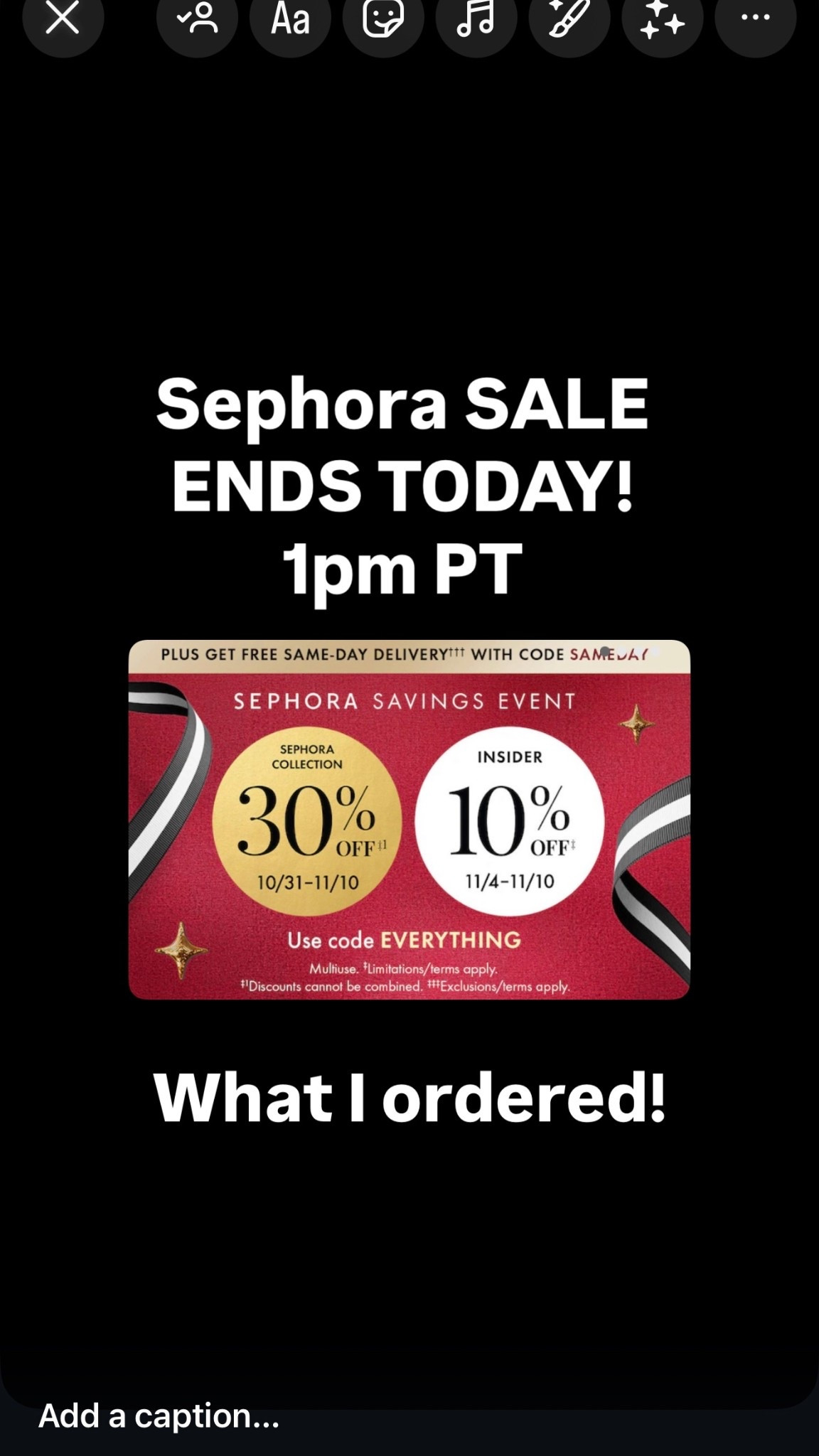 Sephora sale ends today at 1 PM Pacific time. I’m not sure why they’re ending the sale on the boat the day but they are. What I focused on was clean beauty for the sale so check out what I got here!!!! 

#LTKOver40 #LTKSaleAlert #LTKGiftGuide
