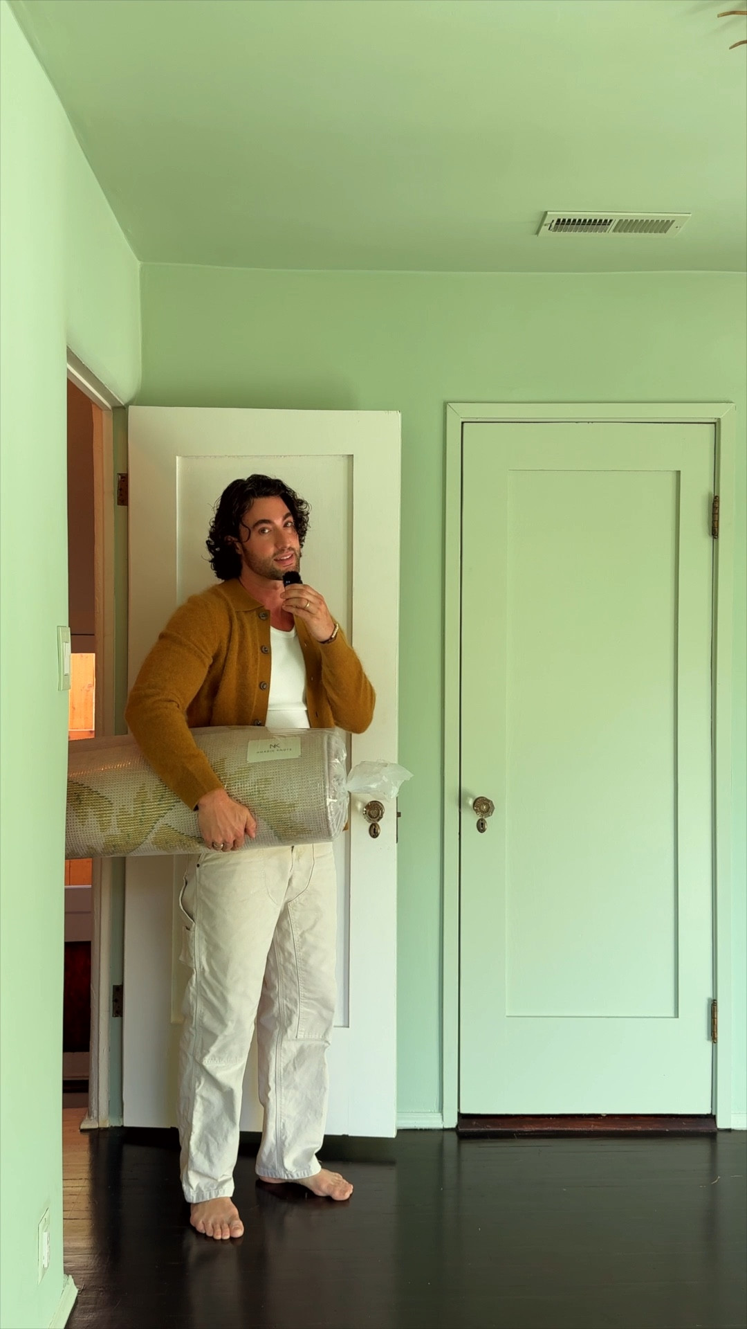 From the moment we settled on Palm from Farrow and Ball as the paint color for the guest room, I knew I wanted to add these green curtains from Nordic Knots (The Grand in Eau De Nil) to further play up the color drench of the entire room. I’m obsessed with the depth of color and texture they give the space, but the real star of our guest bedroom home decor is this soft purple rug, the Climbing Vine Rug in Lilac (also from Nordic Knots). 

#LTKHome #LTKGiftGuide #LTKSeasonal