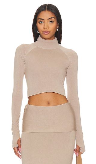 Tosca Turtleneck in Taupe | Revolve Clothing (Global)