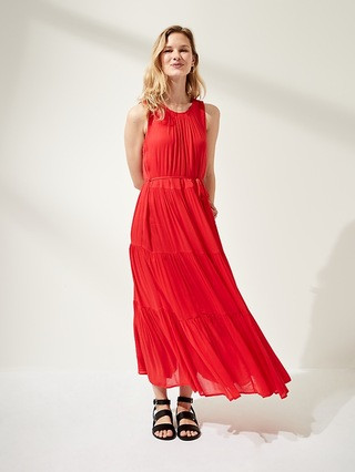 Tiered Midi Dress | Banana Republic (US)