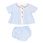 Blue Candy Cane Diaper Set | JoJo Mommy