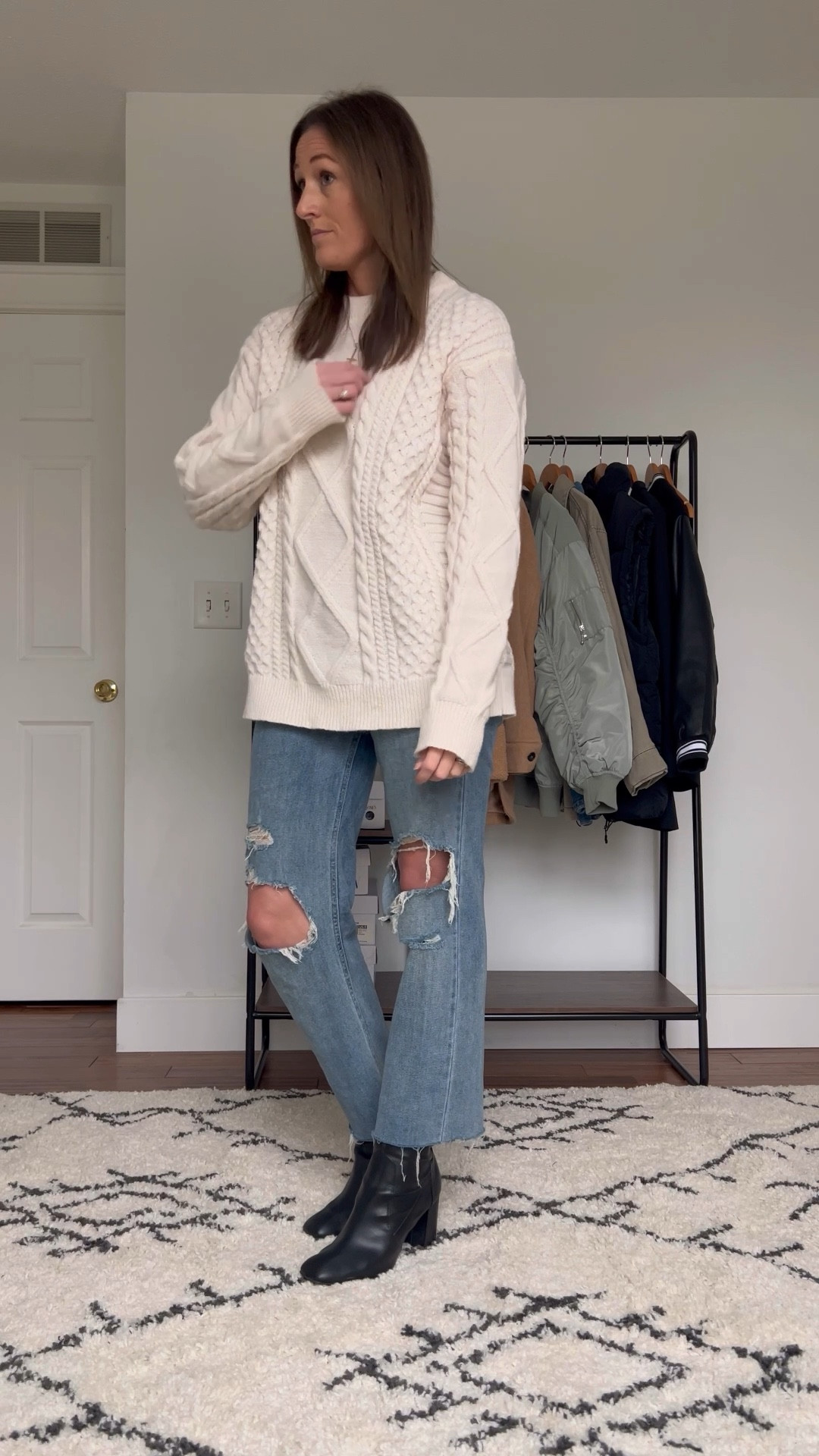 Sweater is a large.

Everyday outfits. Easy outfits. Easy outfit ideas. Neutral basics. Winter outfits. Winter outfit idea. Casual outfits. Basic mom outfit. Casual outfit idea. Casual outfit. Everyday outfit. Mom outfit. Street style. Oversized sweater. Christmas outfit. Thanksgiving outfit.

#LTKFindsUnder100 #LTKHoliday #LTKSeasonal