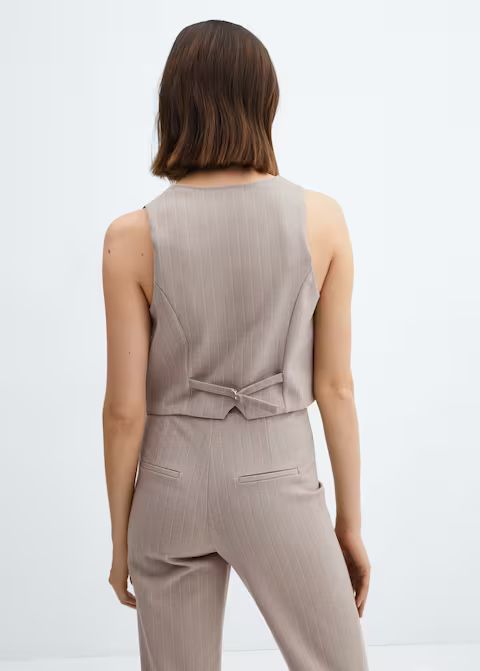 Suit vest with buttons -  Women | Mango USA | MANGO (US)