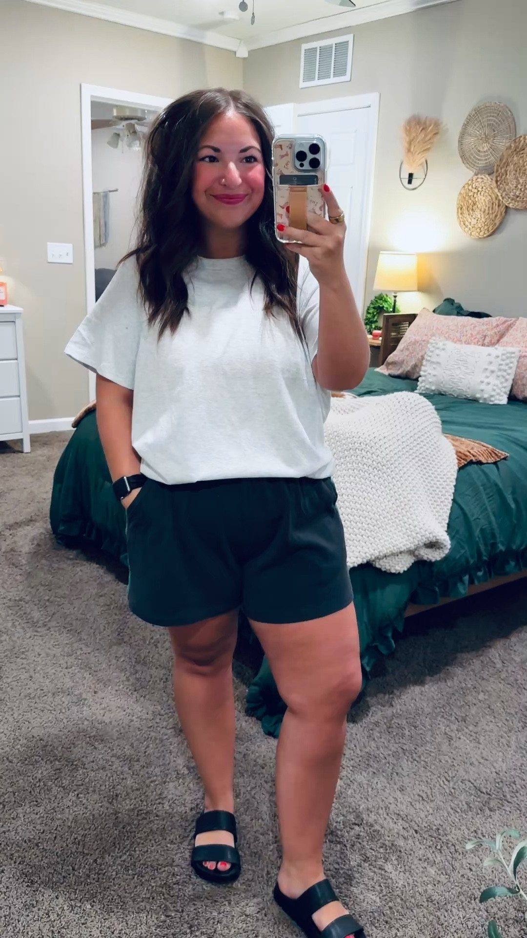 Nothing fancy, just really good basics 🙌 These are the pieces I’ll be living in—lightweight, comfy, and effortless for everyday wear!

sandals: sold out, but linking similar options below!
shorts: fit true to size // wearing a large
tee: fits true to size // wearing a large 

 

#LTKootd #LTKMidsize