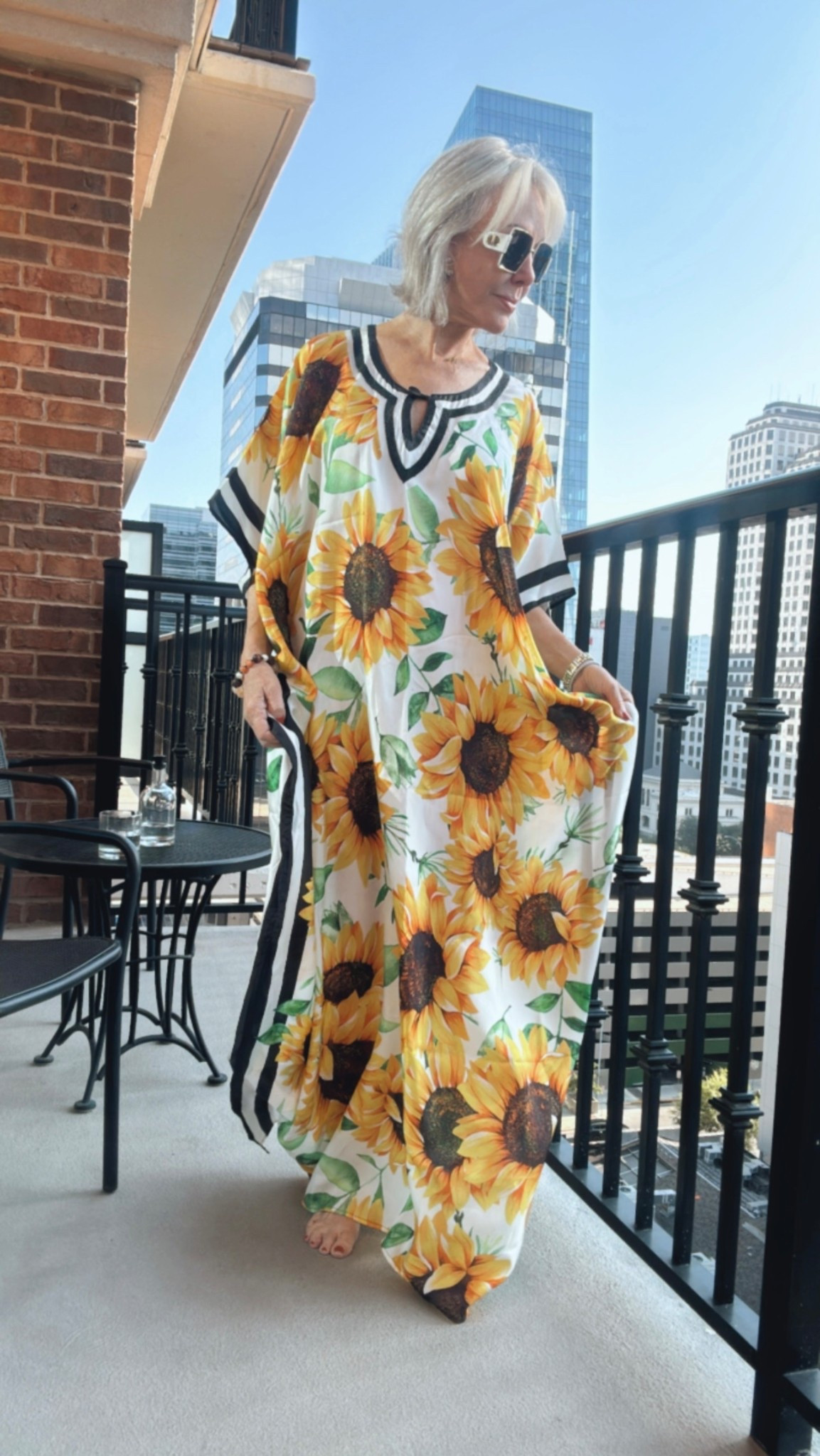 Sunflower kaftan, flower caftan,
Loungewear, swimsuit coverup 

#LTKFindsUnder50 #LTKSwim #LTKOver40