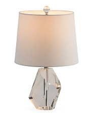 19in Faced Crystal Piece Table Lamp | Marshalls