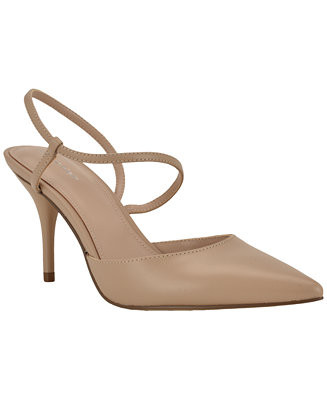 Calvin Klein Women's Cordera Strappy Slip-On Stiletto Pumps - Macy's | Macy's