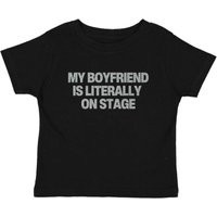 My Boyfriend Is Literally On Stage Baby Tee, Indie Sleaze T Shirt, Concert Graphic Rockstars Girlfriend Shirt | Etsy (US)