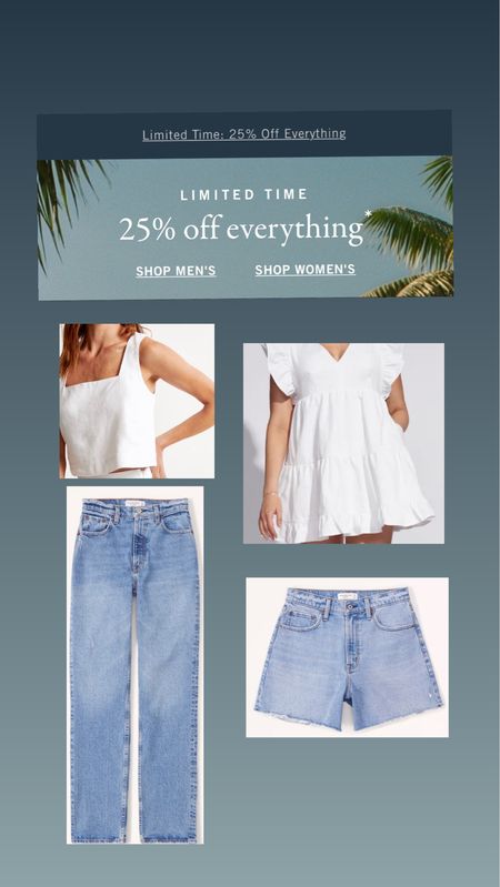 Abercrombie everything 25% OFF! 
Cutest spring essentials! 

#LTKunder100 #LTKSeasonal #LTKsalealert