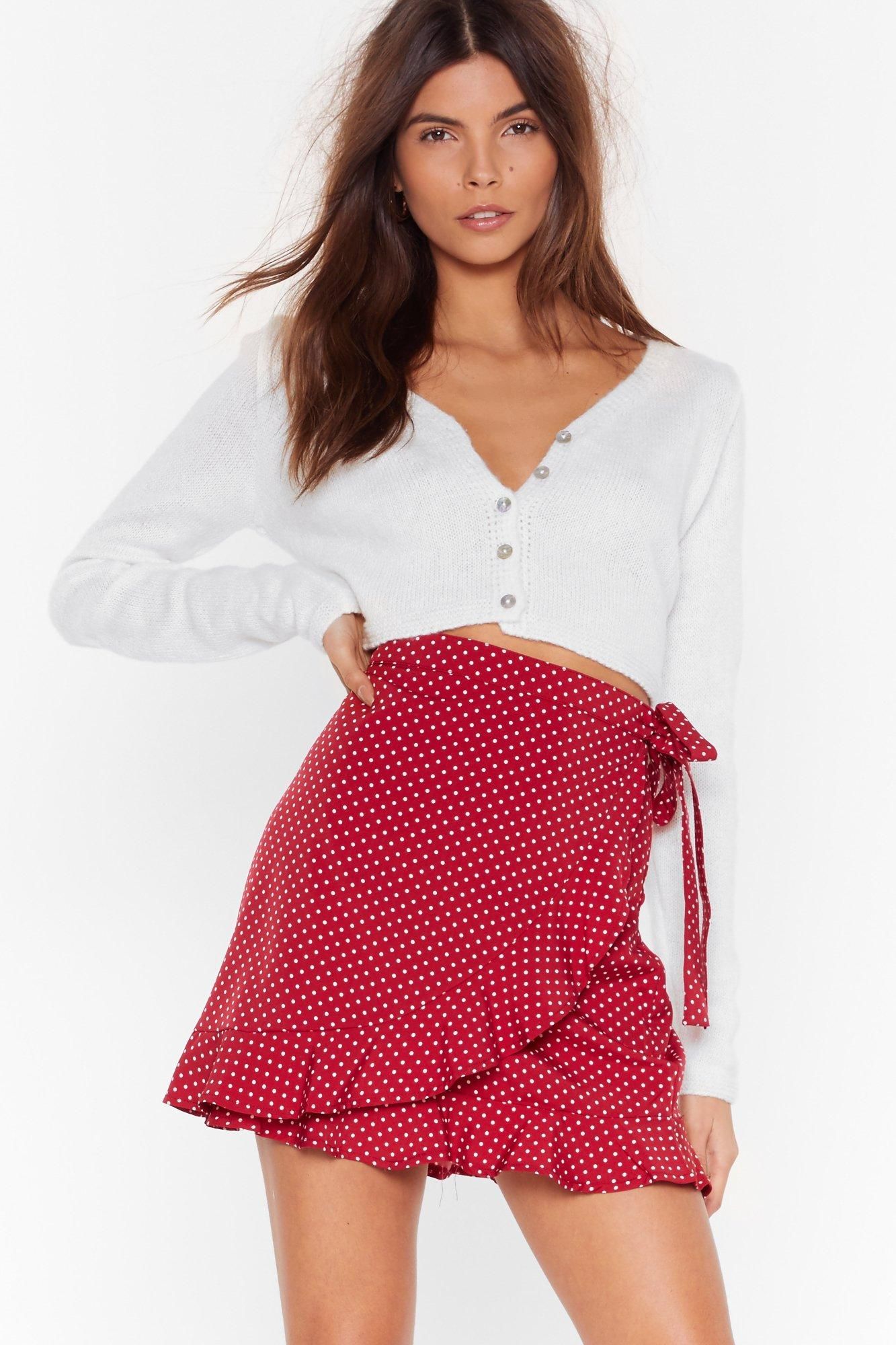 Dot Your Back Wrap Skirt | NastyGal (US & CA)