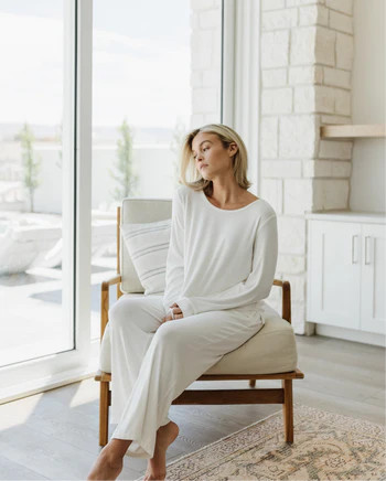 Women’s Bamboo Rib-Knit Lounge Pant | Cozy Earth