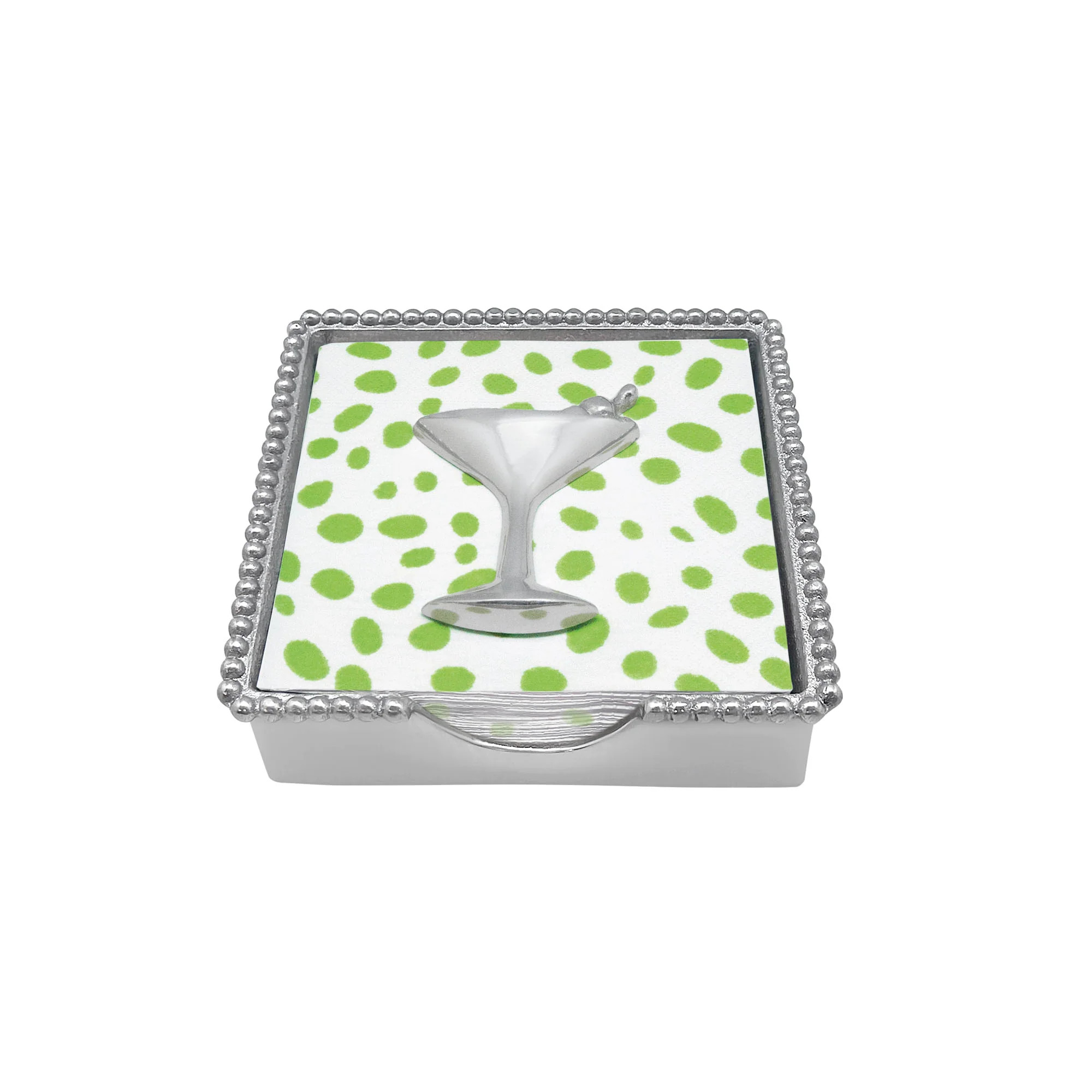 Cocktail Beaded Napkin Box | Mariposa