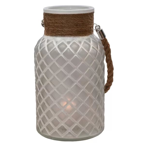Diamond Texture Decorative Pillar Glass Lantern | Wayfair North America