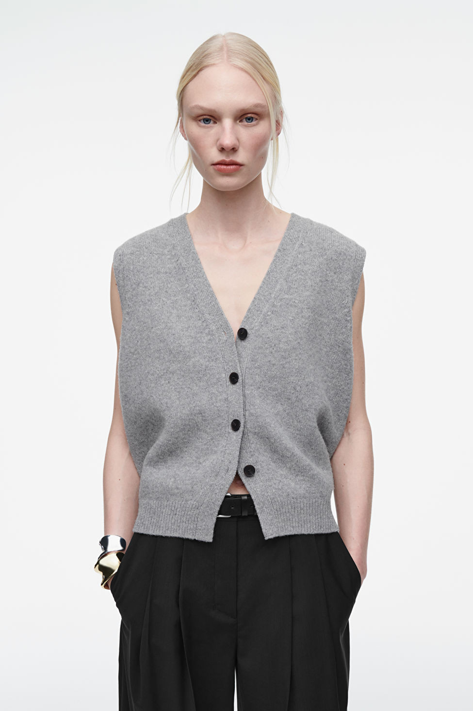 V-NECK MERINO WOOL WAISTCOAT | COS (EU)