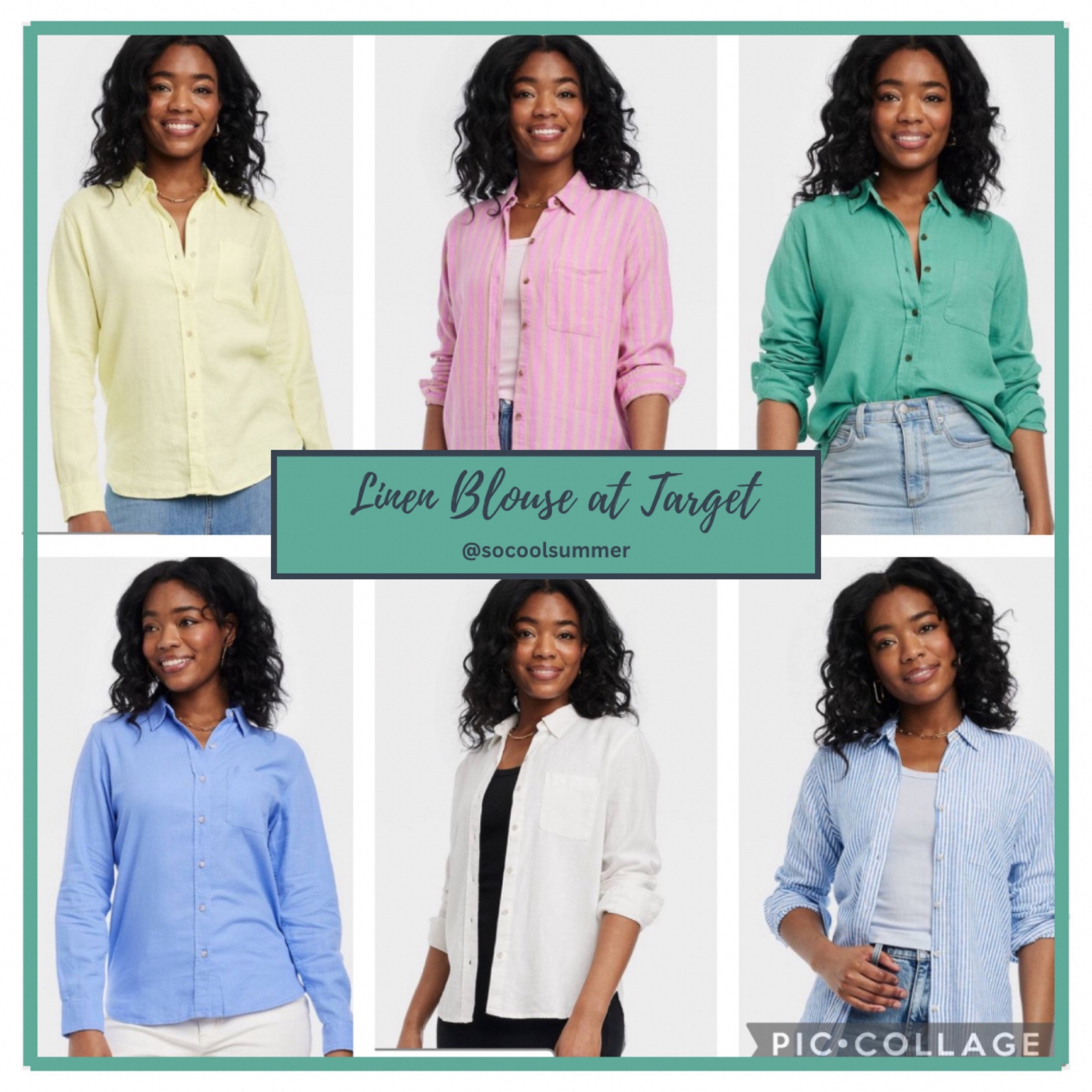 Linen blend button down blouse at Target. I want this in every color! 

Hoc summer, true summer, cool summer, light summer, soft summer, cool yellow, jade, soft white, cornflowerr

#LTKSeasonal #LTKstyletip #LTKfindsunder50