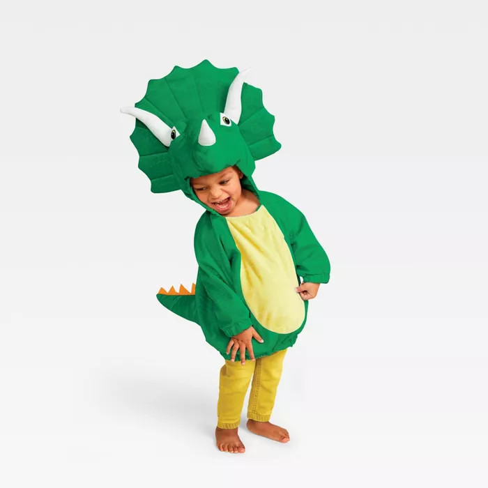 Baby Pullover Triceratops Halloween Costume Green - Hyde & EEK! Boutique™ | Target