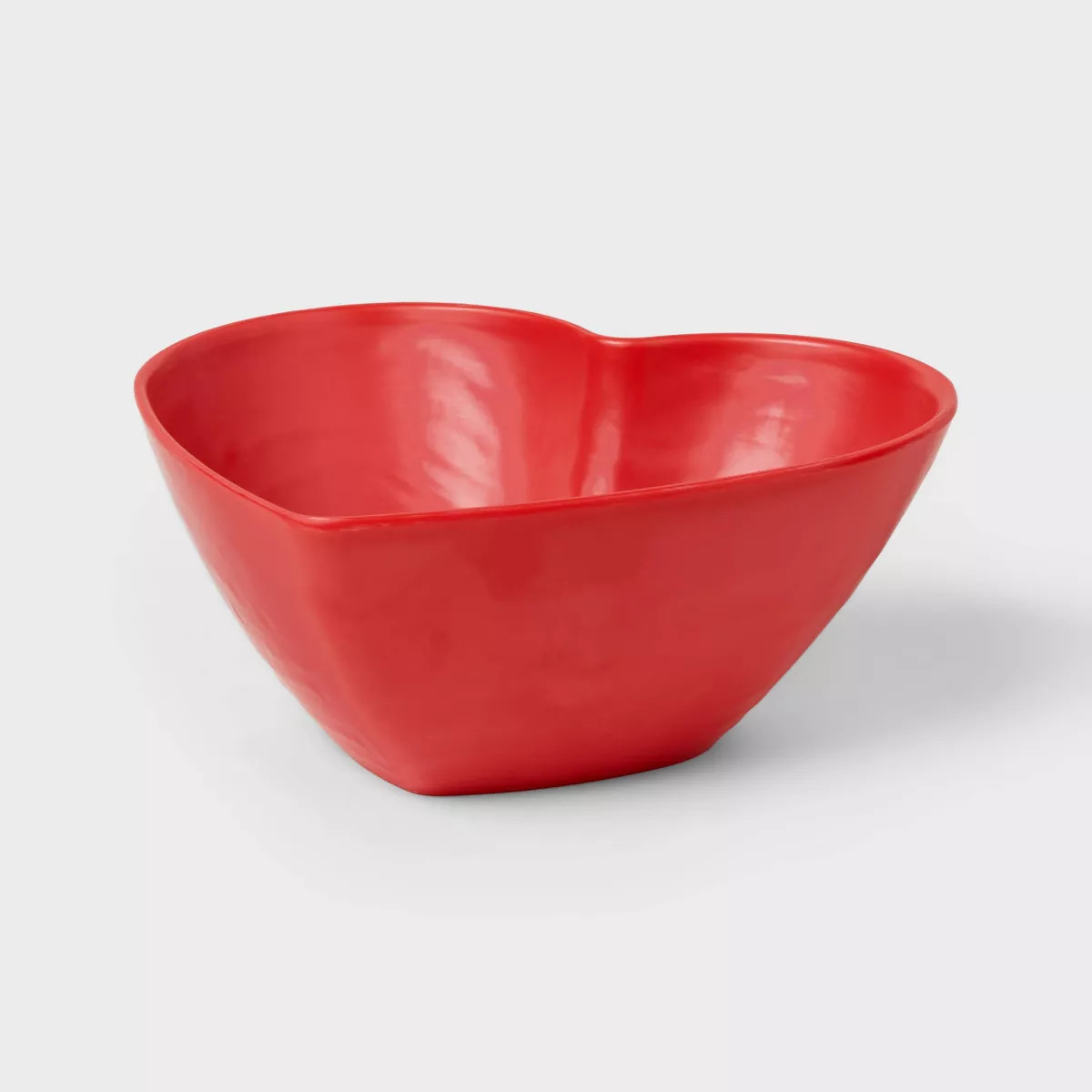 24oz Valentine's Day Melamine Figural Heart Salad Bowl Red - Threshold™ | Target
