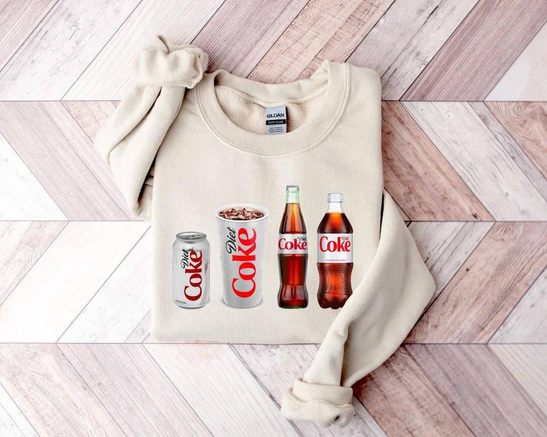 Diet Coke Shirt, Diet Coke Lover Sweatshirt, Funny Coke Shirt, Coke Lover Sweater, Coke Long Slee... | Etsy (US)