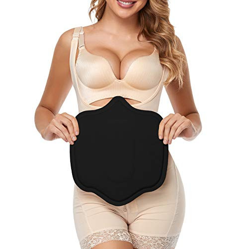 Moolida Ab Board Post Surgery Liposuction Abdominal Lipo Foam Op Lipo Surgery Ab Compression Board (Black, One Size) | Amazon (US)