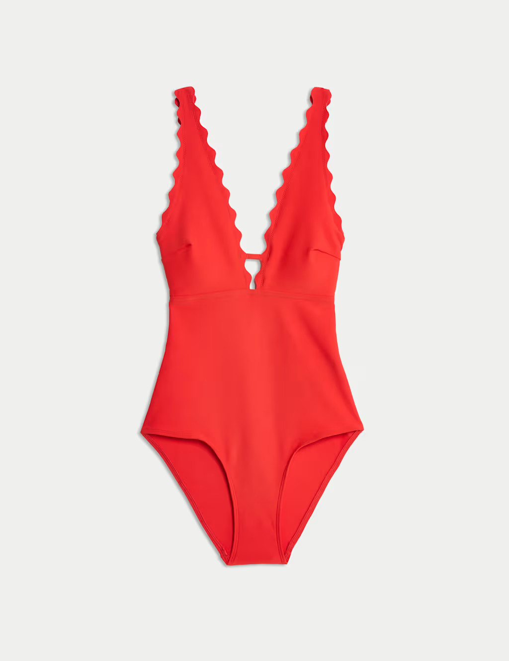 Neoprene Scallop Plunge Swimsuit | Marks & Spencer (UK)