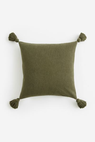 Funda de cojín con borlas - Naranja - HOME | H&M ES | H&M (FR, IT, ES, PT, BE)