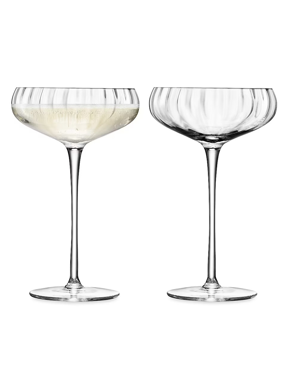LSA Aurelia Champagne Saucers 2-Piece Set | Saks Fifth Avenue