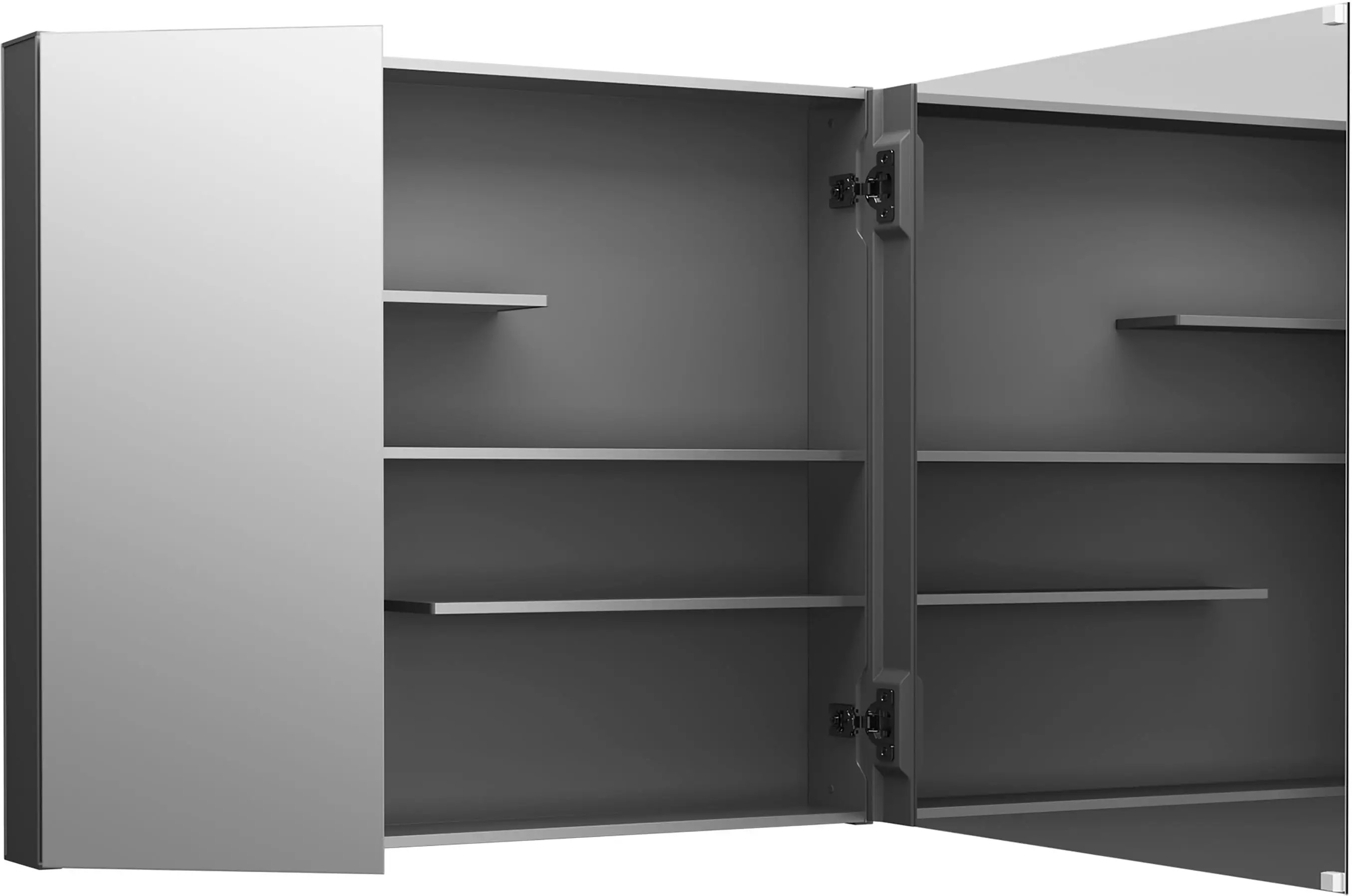 KOHLER Maxstow 30-in x 24-in Surface Mount Dark Anodized Aluminum Mirrored Rectangle Medicine Cabinet one_size | 81146-DA1 | Lowe's