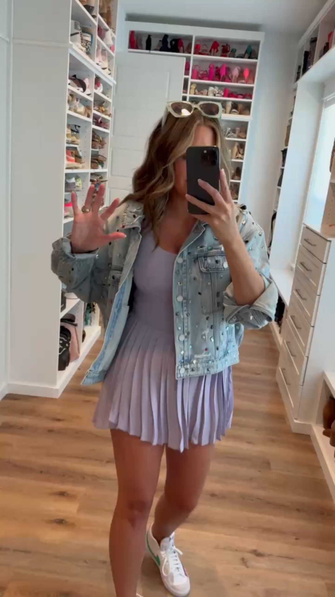 Sporty summer essentials you’ll actually wear on repeat ☀️ Easy, comfortable, and casual Amazon finds that keep you looking stylish all season. In a medium pleated skirt tennis dress, medium gemstone denim jacket, sneakers, sunglasses and accessories- fits tts.#LTKSummerEdit Shop Dandy, Amazon, vacation outfit, travel outfit, athleisure

#LTKFindsUnder50 #LTKStyleTip #LTKSeasonal