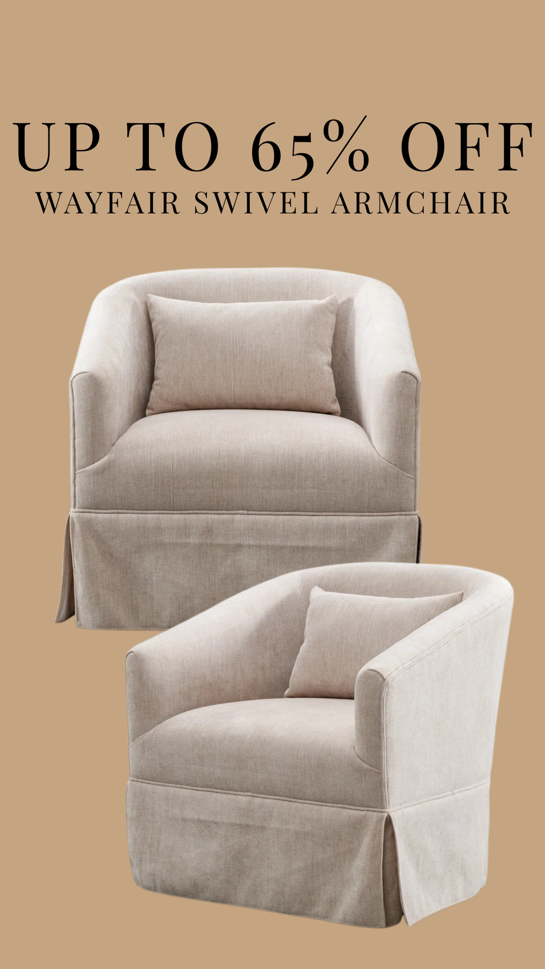 Massive savings on this swivel accent chair from Wayfair, limited time deal!

furniture, home decor, interior design #Wayfair 

 #LTKHome #LTKSaleAlert