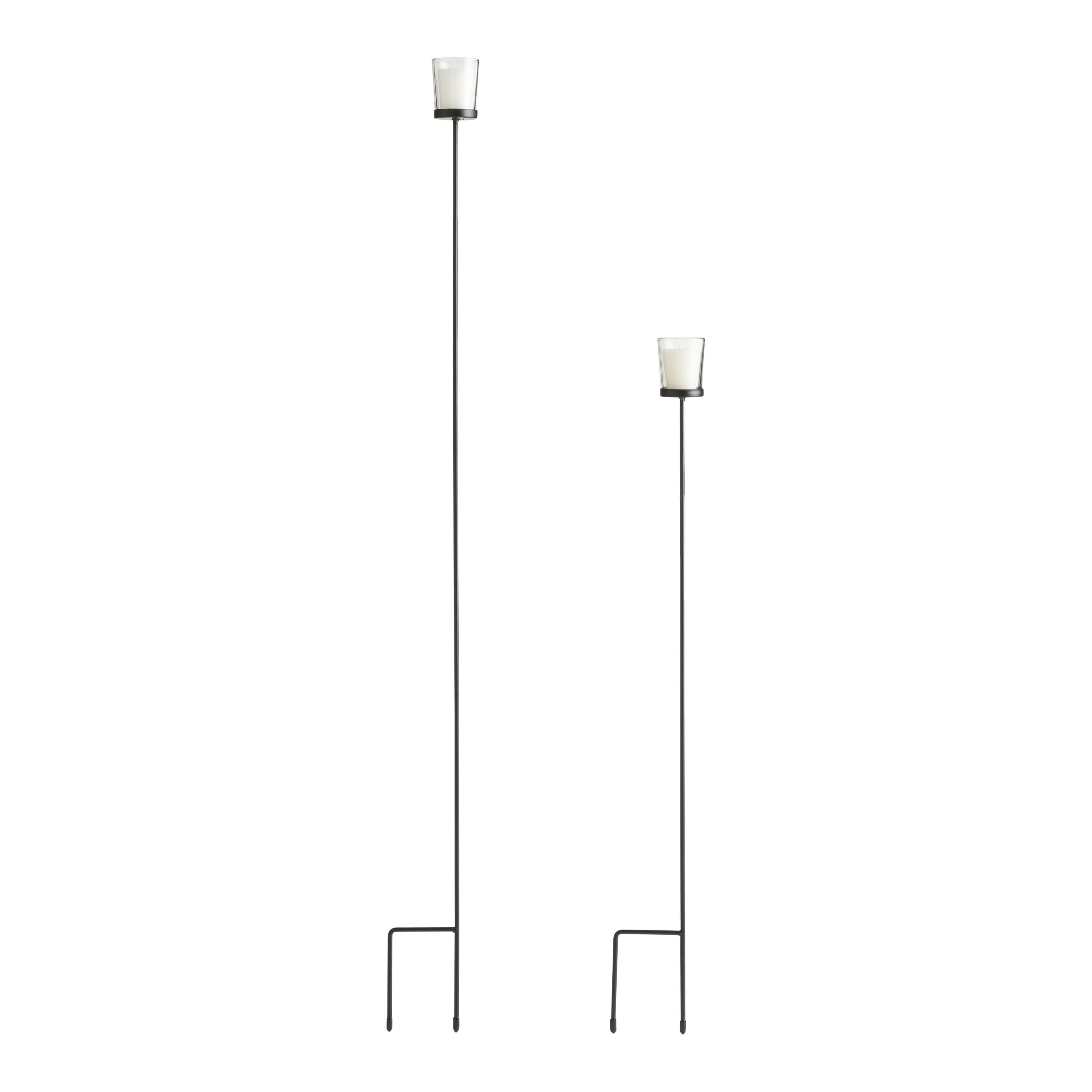 Black Metal Stake Votive Candle Holder | World Market