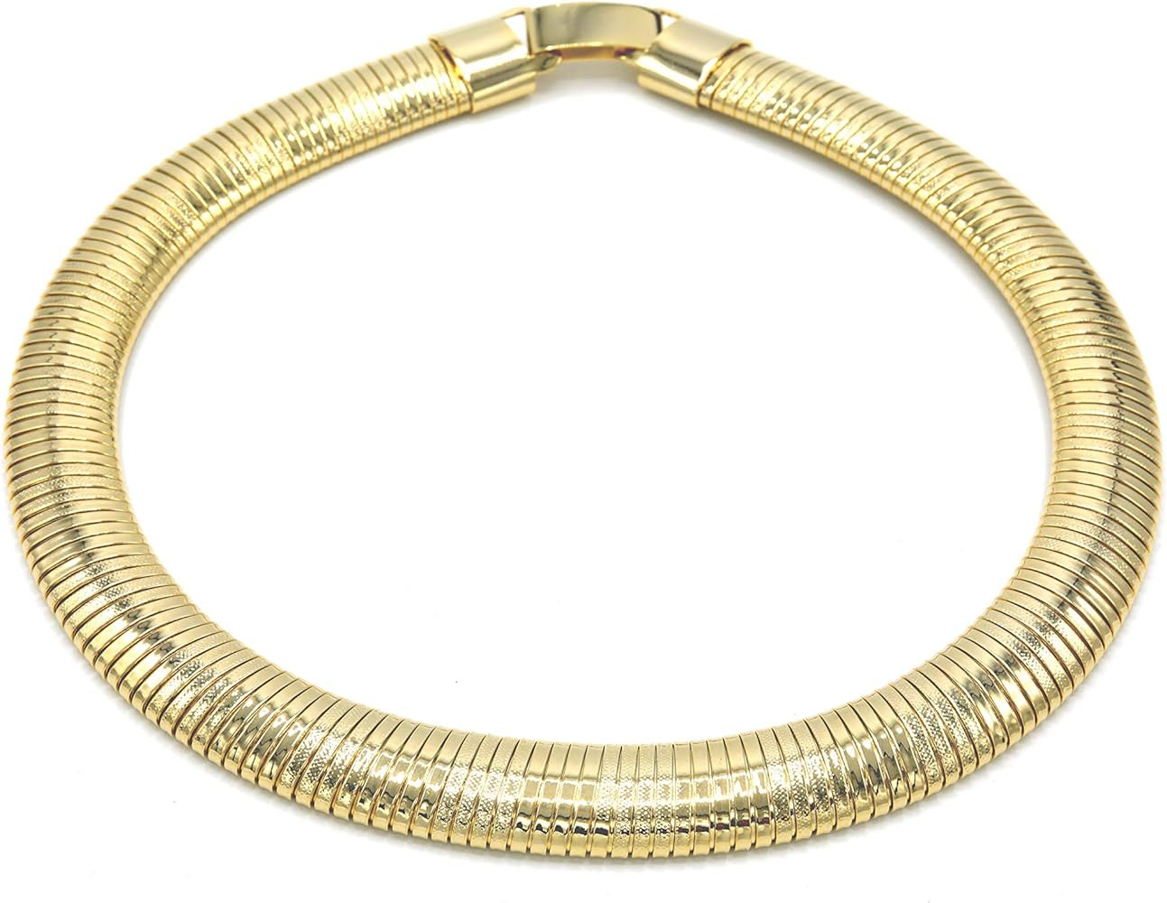 Marshal Metal Fashion Necklace 18K Gold Plated Brass Omega Choker Necklace | Amazon (US)