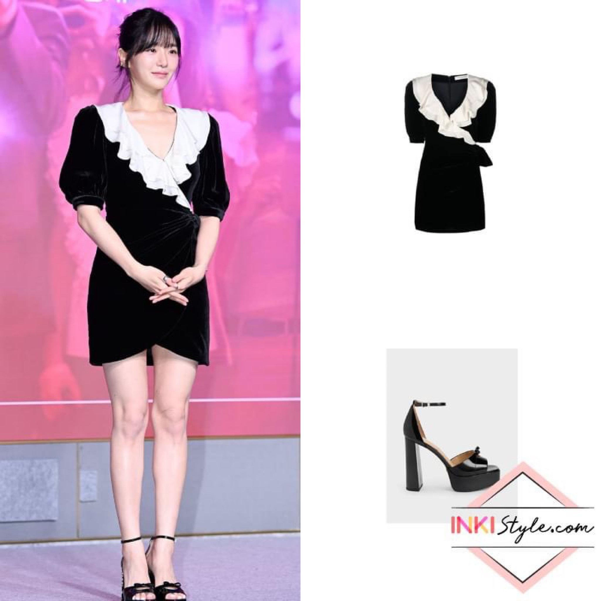#ParkGyuYoung dazzled in a ruffled black and white velvet mini dress at the #Celebrity Press Conference. 
.
.
.
#parkgyuyoungstyle #parkgyuyoungfashion #박규영 #박규영패셤 #alessandrarich #charlesandkeith #inkistyle #inkistyle_parkgyuyoung #inkistyle_alessandrarich #inkistyle_charlesandkeith