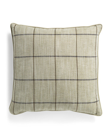 Made In Usa 22x22 Bowden Checker Grid Pillow | TJ Maxx