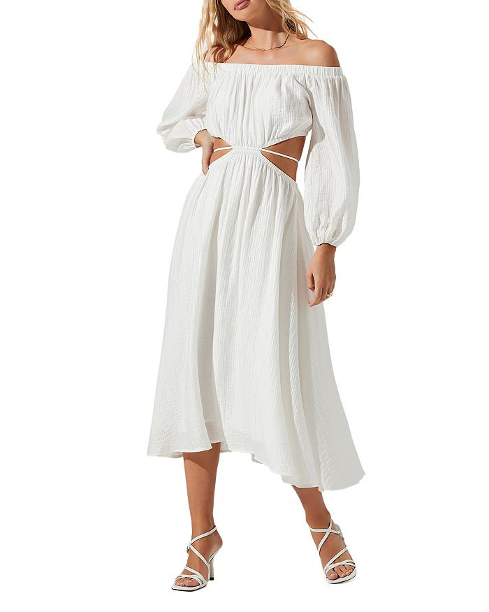 ASTR the Label Cassian Off The Shoulder Cutout Dress Back to Results -  Women - Bloomingdale's | Bloomingdale's (US)