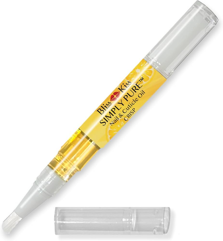Bliss Kiss | 1 Crisp Fragrance | Nail Oil Cuticle Pen w/Vitamin E & Jojoba⏤Nail Strengthener Na... | Amazon (US)