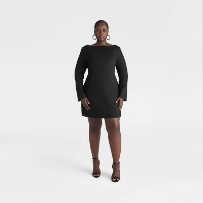 KBB by KAHLANA Women's 'The Boat Neck Micro Mini Dress' - Black 30 | Target