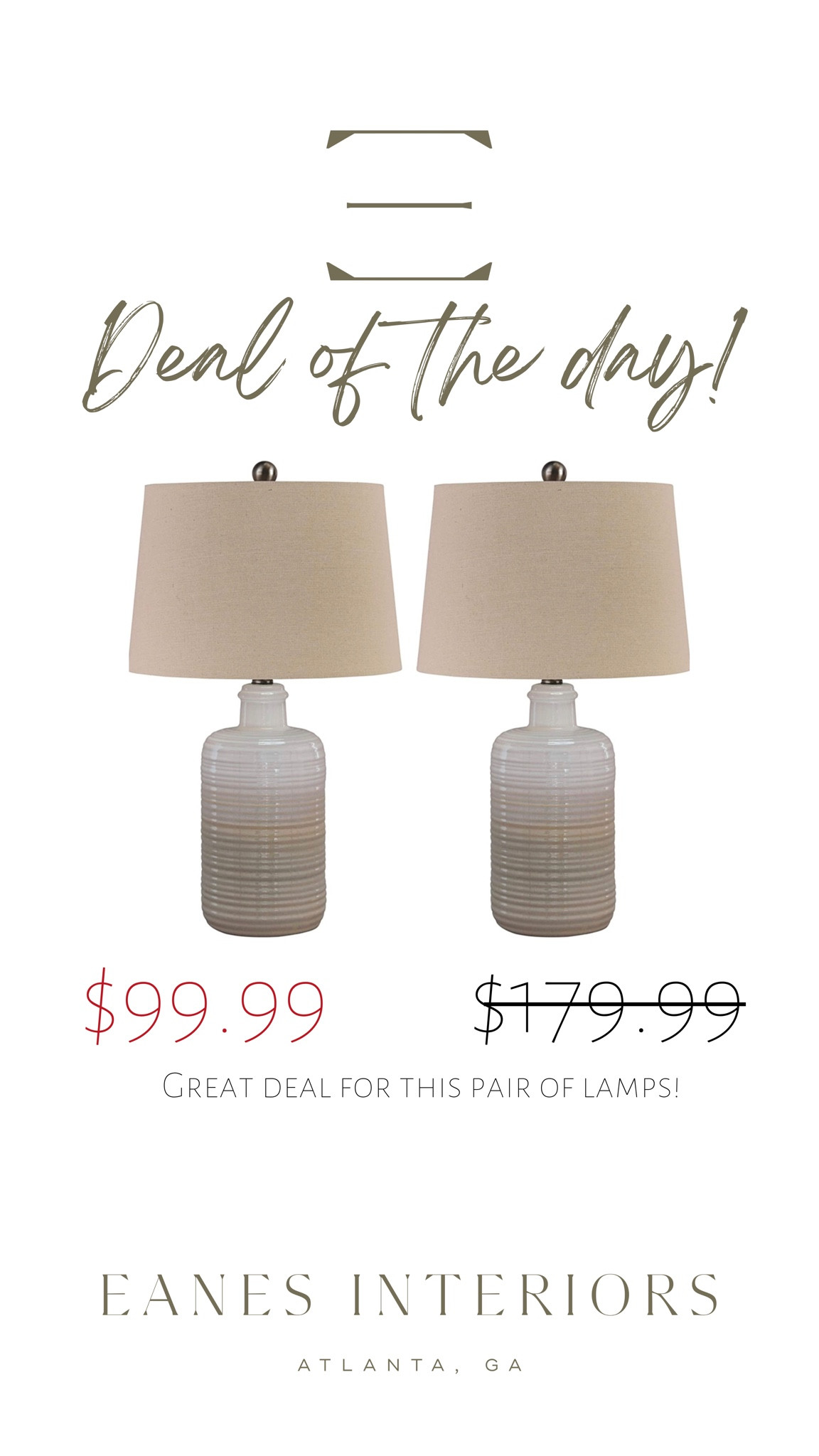 Great deal on this pair of lamps! 

#tablelamps #lampsale

#LTKunder100 #LTKsalealert #LTKCyberweek