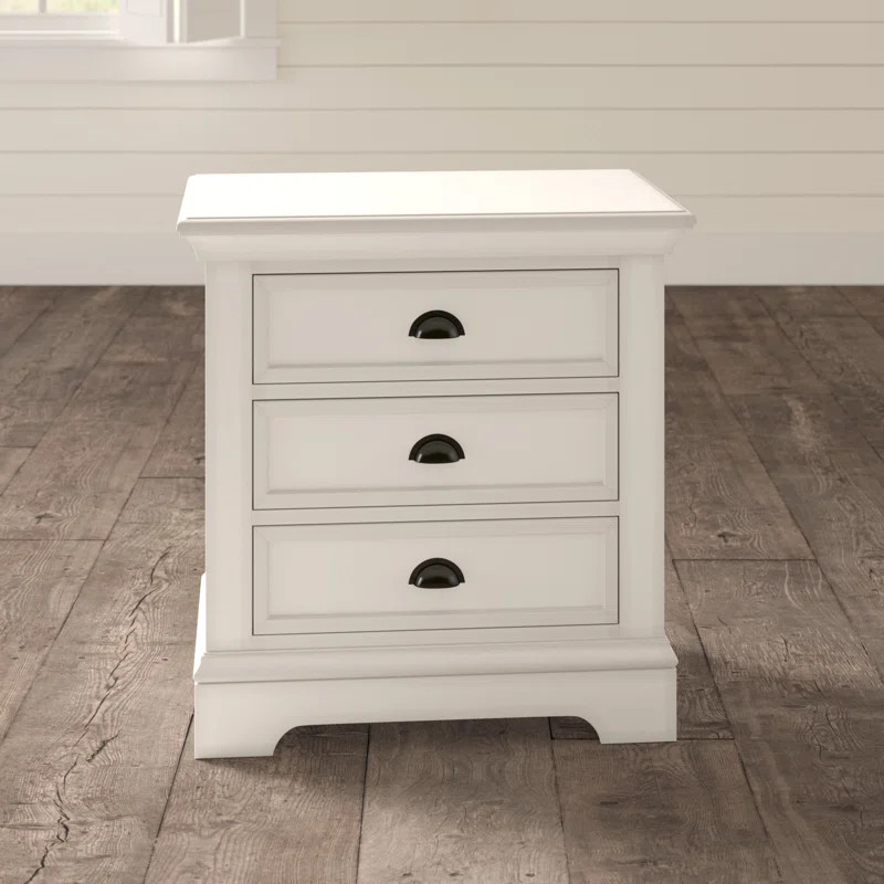 Lovette 3 - Drawer Nightstand | Wayfair North America