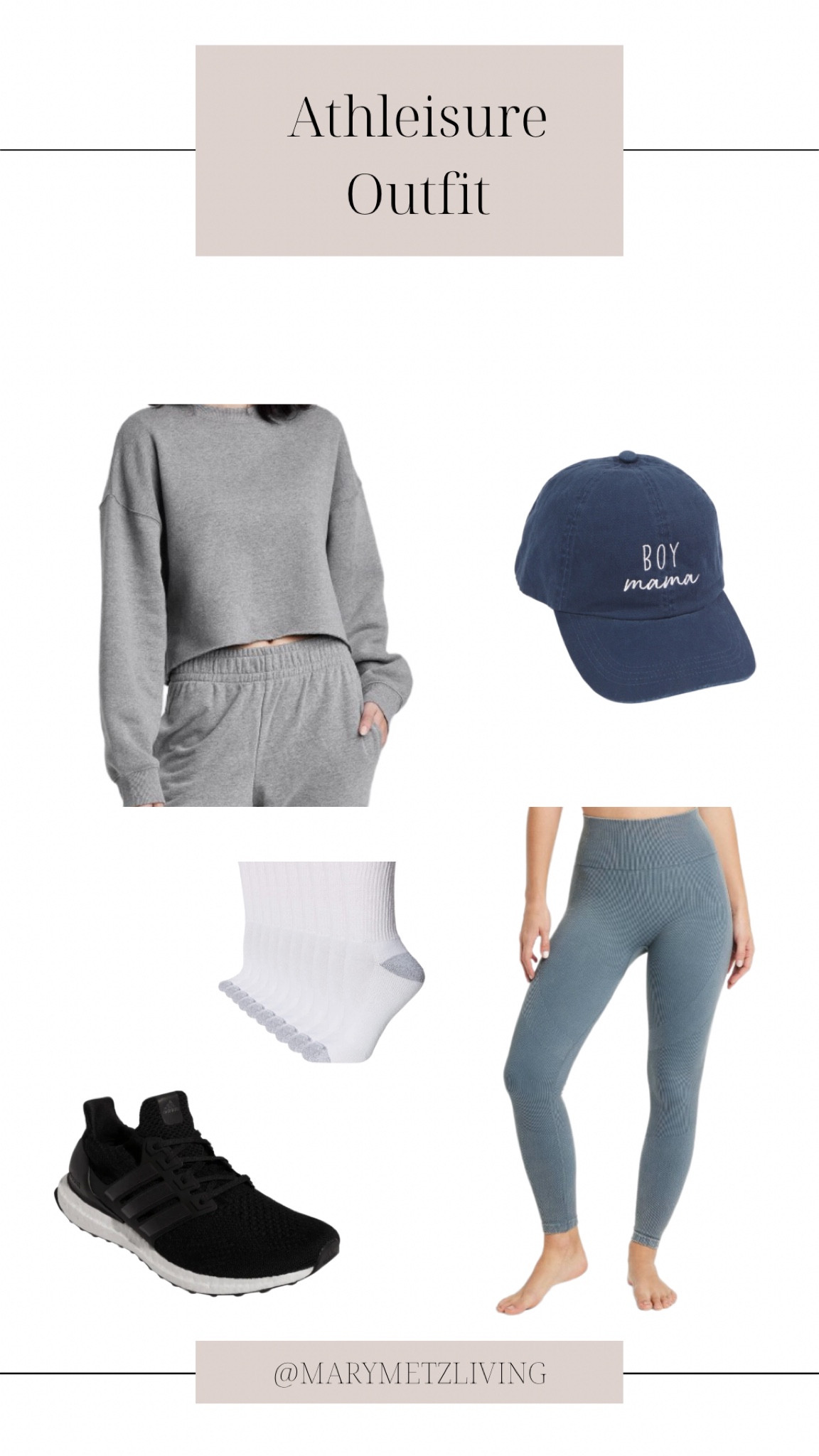  Today’s athleisure outfit! Ribbed leggings with a cropped sweater. Accessories with a baseball cap, high socks and tennis shoes!

#LTKunder50 #LTKfit #LTKstyletip